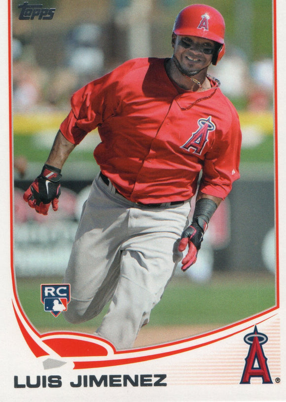 #464 Luis Jimenez Rookie Los Angeles Angels 2013 Topps Baseball Card