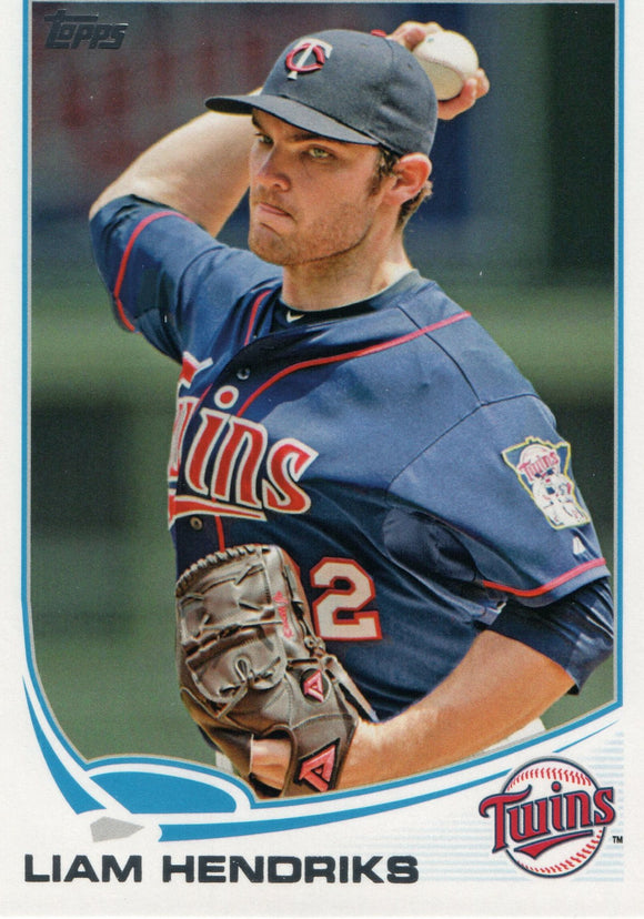 #590 Liam Hendriks Minnesota Twins 2013 Topps Baseball Card