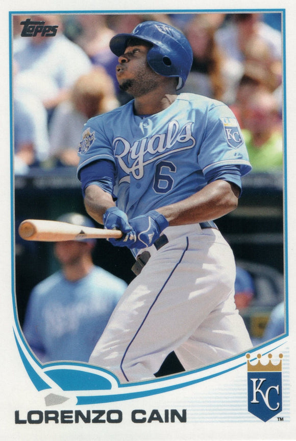 #572 Lorenzo Cain Kansas City Royals 2013 Topps Baseball Card