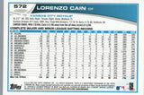 #572 Lorenzo Cain Kansas City Royals 2013 Topps Baseball Card