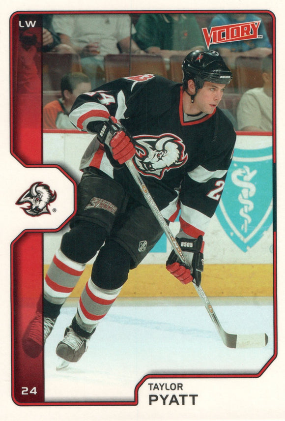 #28 Taylor Pyatt Buffalo Sabres 2002-03 Upper Deck Victory Hockey Card