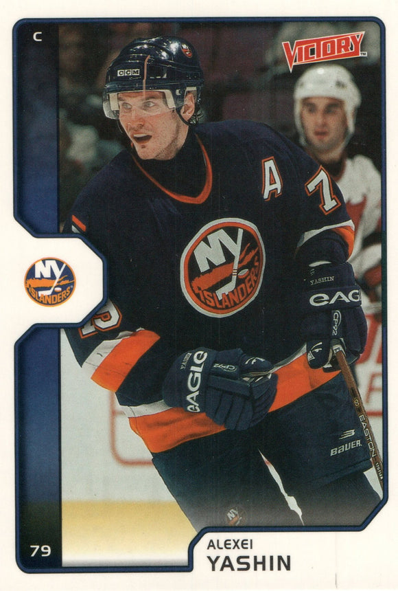 #134 Alexei Yashin New York Islanders 2002-03 Upper Deck Victory Hockey Card