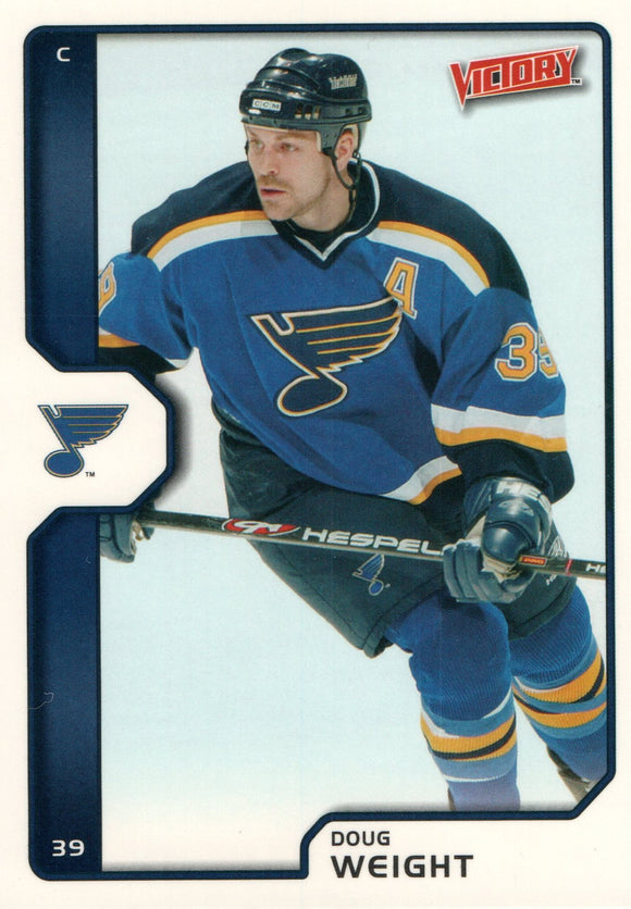 #187 Doug Wieght St Louis Blues 2002-03 Upper Deck Victory Hockey Card