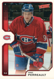 #112 Yanic Perreault Montreal Canadiens 2002-03 Upper Deck Victory Hockey Card