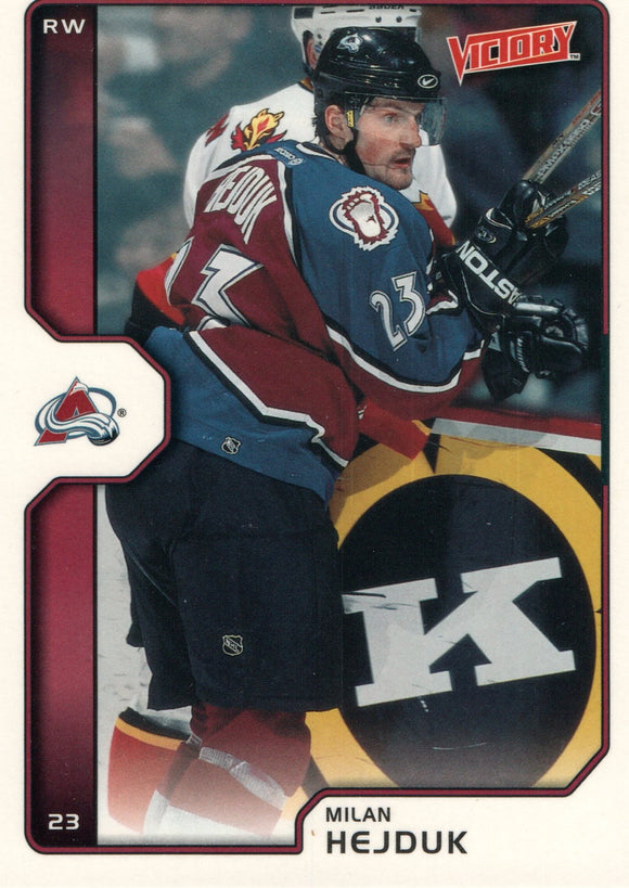 #54 Milan Hejduk Colorado Avalanche 2002-03 Upper Deck Victory Hockey Card