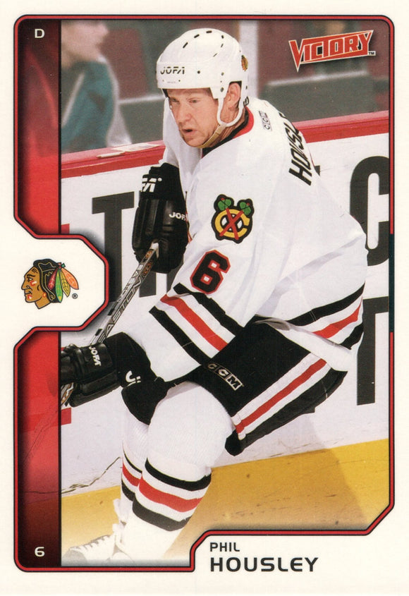 #47 Phil Housley Chicago Blackhawks 2002-03 Upper Deck Victory Hockey Card