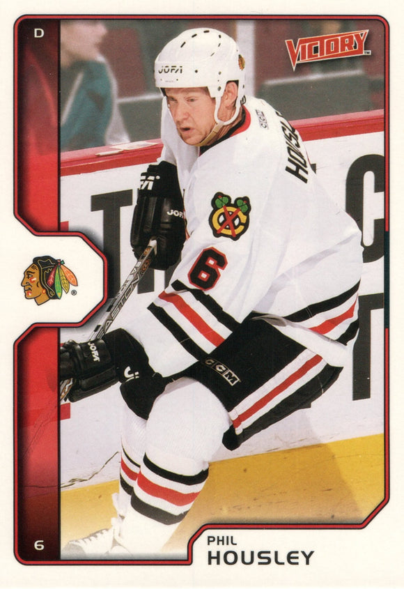 #47 Phil Housley Chicago Blackhawks 2002-03 Upper Deck Victory Hockey Card