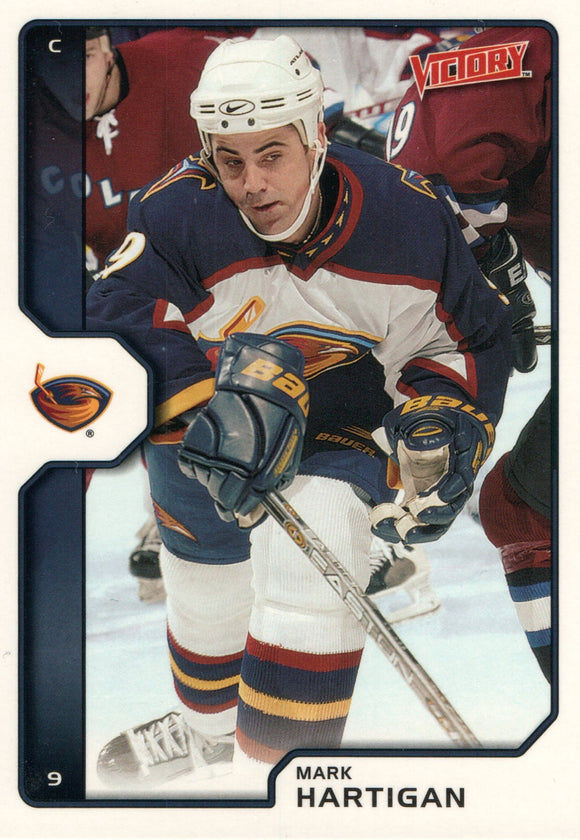 #13 Mark Hartigan Atlanta Thrashers 2002-03 Upper Deck Victory Hockey Card