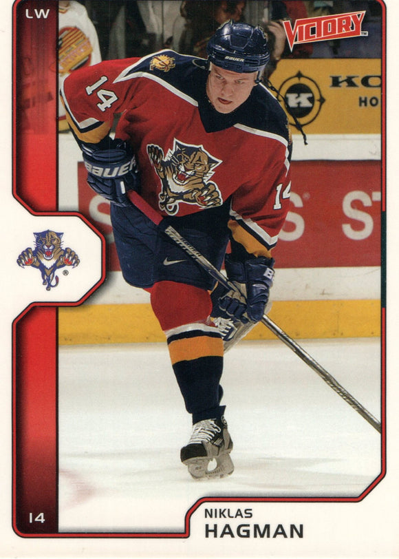 #94 Niklas Hagman Florida Panthers 2002-03 Upper Deck Victory Hockey Card