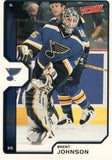 #186 Brent Johnson St Louis Blues 2002-03 Upper Deck Victory Hockey Card