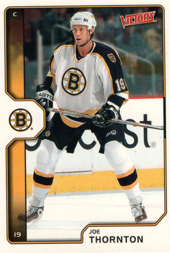 #18 Joe Thornton Boston Bruins 2002-03 Upper Deck Victory Hockey Card