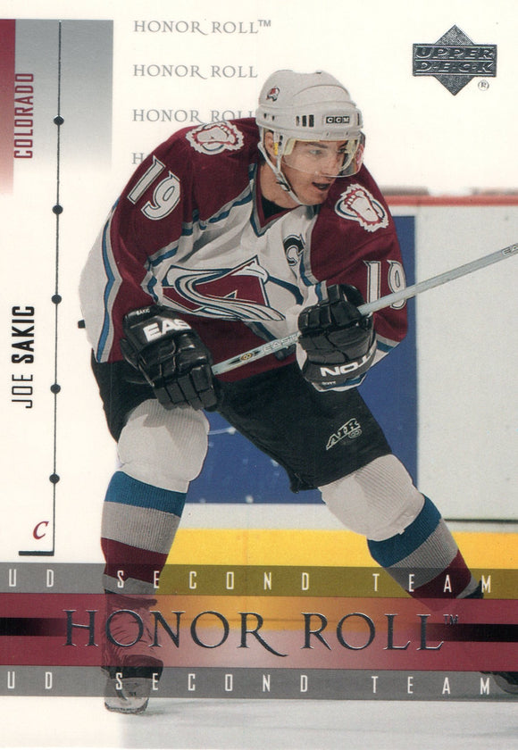 #14 Joe Sakic Colorado Avalanche 2002-03 Upper Deck Honor Roll Hockey  Card