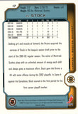 #17 P.J. Stock Boston Bruins 2002-03 Upper Deck Victory Hockey Card