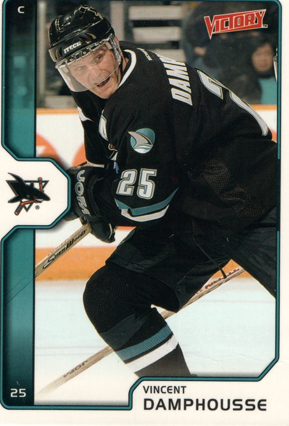 #176 Vincent Damphousse San Jose Sharks 2002-03 Upper Deck Victory Hockey Card