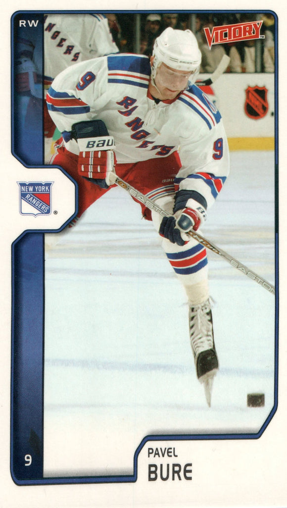 #138 Pavel Bure New York Rangers 2002-03 Upper Deck Victory Hockey Card