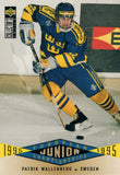 #352 Patrik Wallenberg Sweden European Junior Championships 1995-96 Upper Deck Collector's Choice Hockey Card