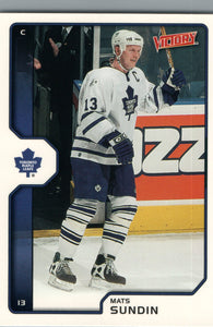 #200 Mats Sundin Toronto Maple Leafs 2002-03 Upper Deck Victory Hockey Card