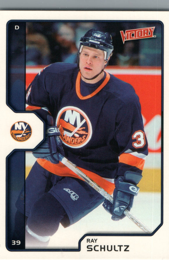 #131 Ray Schultz New York Islanders 2002-03 Upper Deck Victory Hockey Card