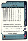 #200 Mats Sundin Toronto Maple Leafs 2002-03 Upper Deck Victory Hockey Card
