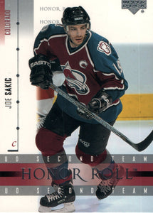 #44 Joe Sakic Colorado Avalanche 2002-03 Upper Deck Honor Roll Hockey  Card