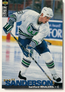#293 Geolf Sanderson Hartford Whalers 1995-96 Upper Deck Collector's Choice Hockey Card