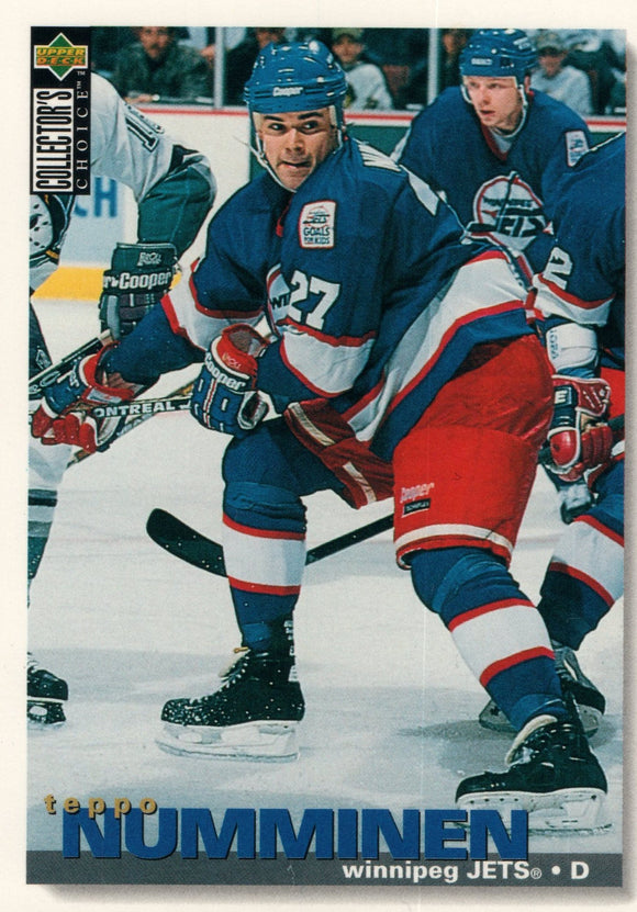#292 Teppo Numminen Winnipeg Jets 1995-96 Upper Deck Collector's Choice Hockey Card