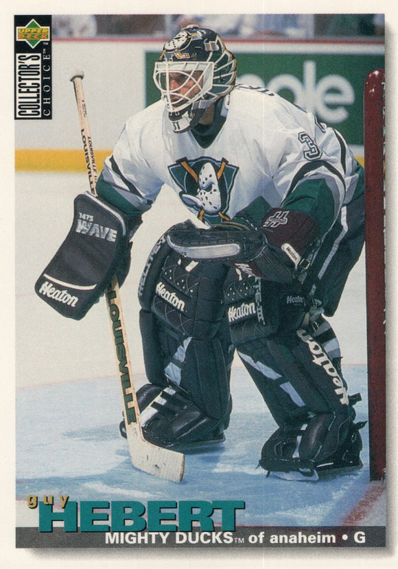 #287 Guy Hebert Anaheim Mighty Ducks 1995-96 Upper Deck Collector's Choice Hockey Card
