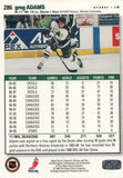 #286 Greg Adams Dallas Stars 1995-96 Upper Deck Collector's Choice Hockey Card