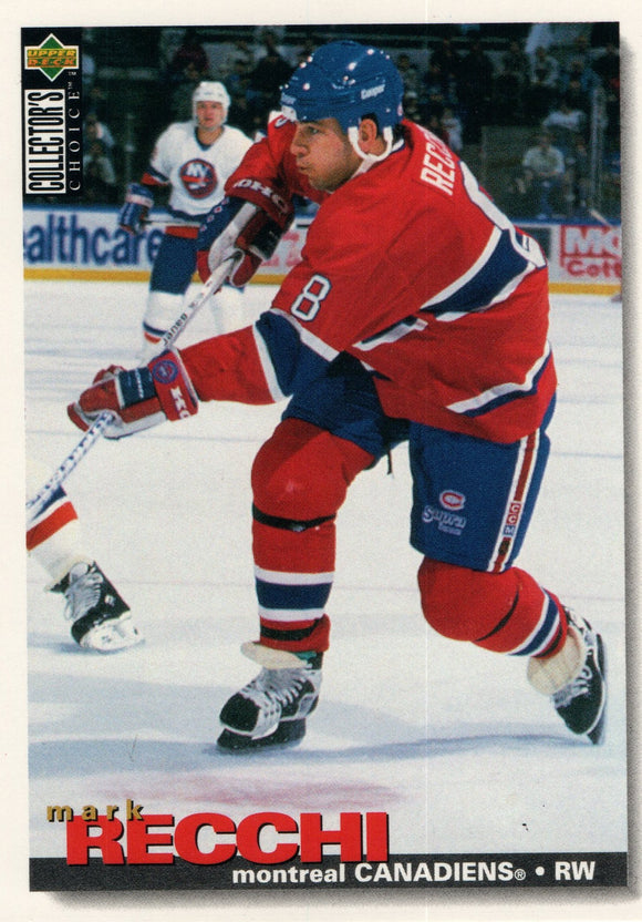 #108 Mark Recchi Montreal Canadiens 1995-96 Upper Deck Collector's Choice Hockey Card
