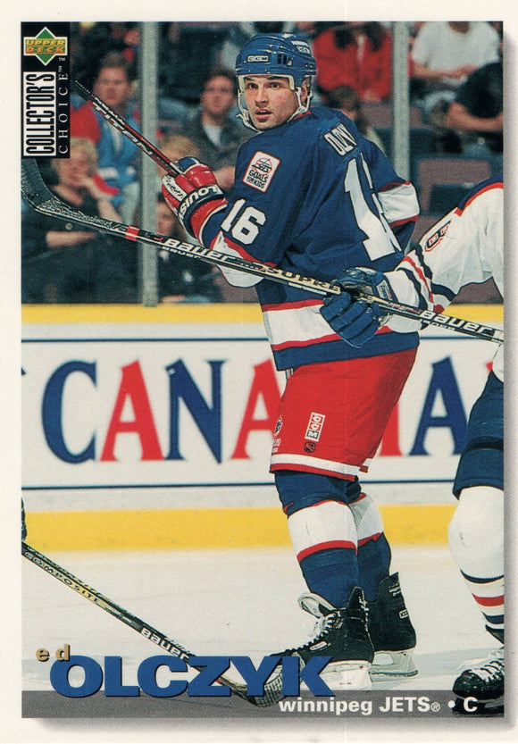 #106 Ed Olczyk Winnipeg Jets 1995-96 Upper Deck Collector's Choice Hockey Card