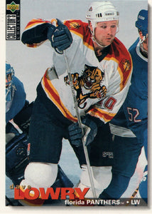 #299 Dave Lowry Florida Panthers 1995-96 Upper Deck Collector's Choice Hockey Card