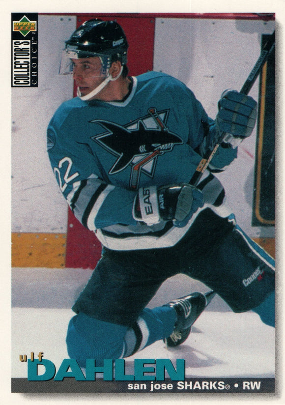 #297 Ulf Dahlen San Jose Sharks 1995-96 Upper Deck Collector's Choice Hockey Card
