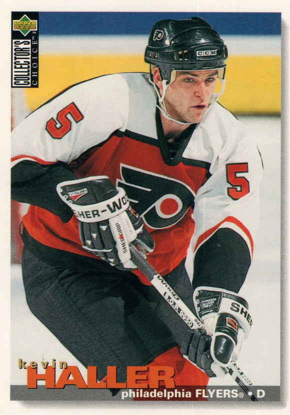#295 Kevin Haller Phildelphia Flyers 1995-96 Upper Deck Collector's Choice Hockey Card