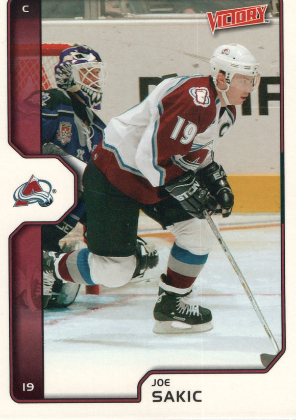 #53 Joe Sakic Colorado Avalanche 2002-03 Upper Deck Victory Hockey Card