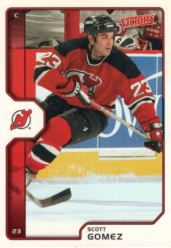 #130 Scott Gomez New Jersey Devils 2002-03 Upper Deck Victory Hockey Card