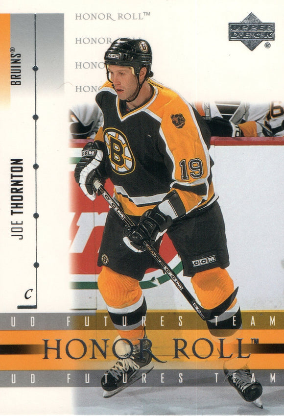 #56 Joe Thornton Boston Bruins 2002-03 Upper Deck Honor Roll Hockey  Card