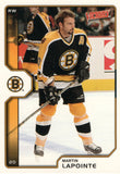 #21 Martin Lapointe Boston Bruins 2002-03 Upper Deck Victory Hockey Card