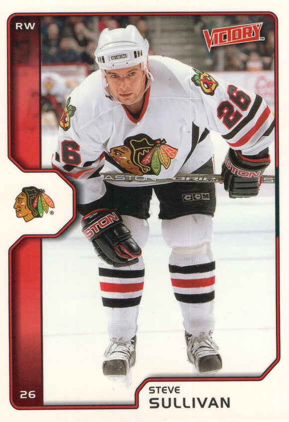 #46 Steve Sullivan Chicago Blackhawks 2002-03 Upper Deck Victory Hockey Card