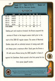 #17 P.J. Stock Boston Bruins 2002-03 Upper Deck Victory Hockey Card