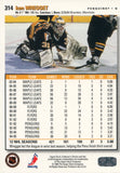 #314 Ken Wregget Pittsburgh Penguins 1995-96 Upper Deck Collector's Choice Hockey Card