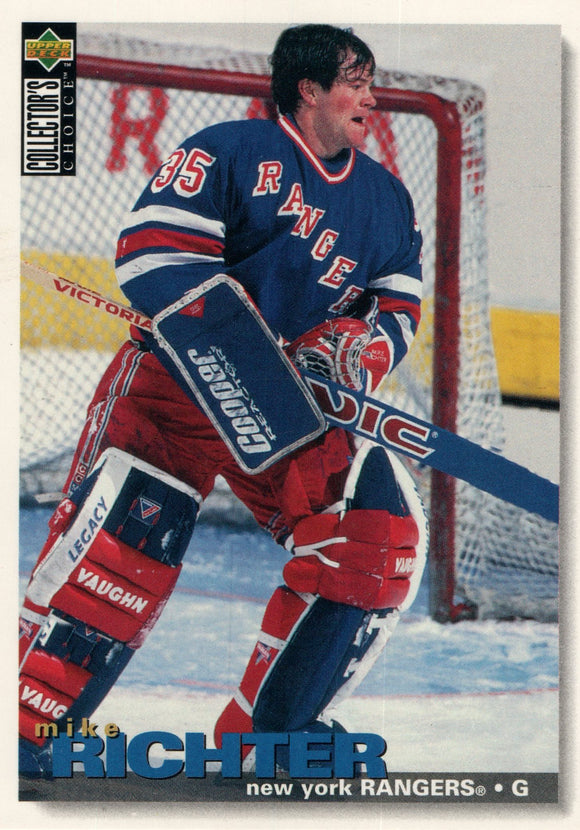 #306 Mike Richter New York Rangers 1995-96 Upper Deck Collector's Choice Hockey Card