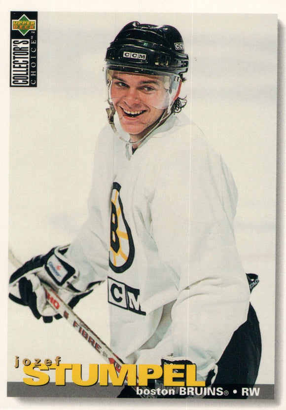 #308 Jozef Stumpel Boston Bruins 1995-96 Upper Deck Collector's Choice Hockey Card