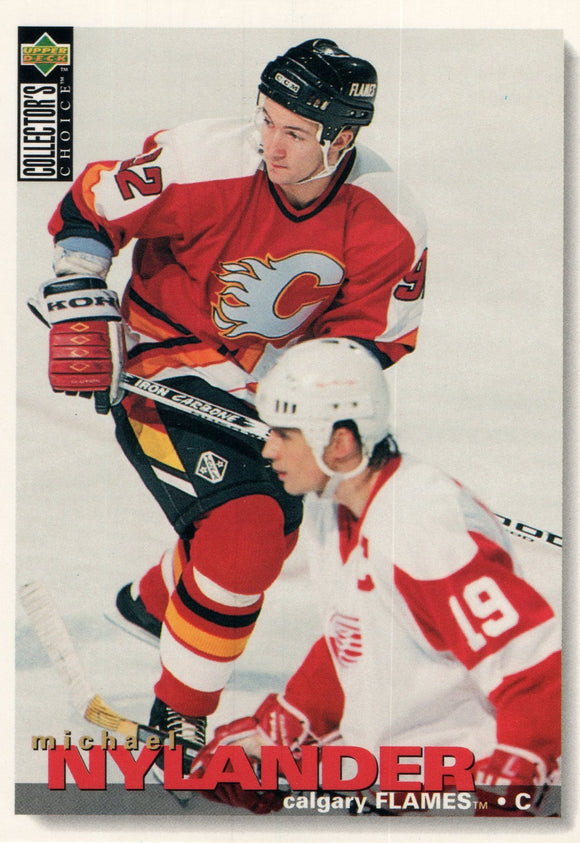 #311 Michael Nylander Calgary Flames 1995-96 Upper Deck Collector's Choice Hockey Card
