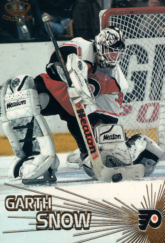 #147 Garth Snow Philadelphia Flyers 1997-98 Pacific Collection Hockey Card