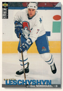 #305 Curtis Leschyshyn Quebec Nordiques 1995-96 Upper Deck Collector's Choice Hockey Card