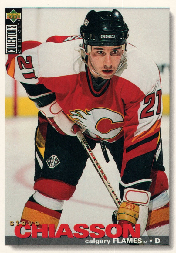 #43 Steve Chiasson Calgary Flames 1995-96 Upper Deck Collector's Choice Hockey Card