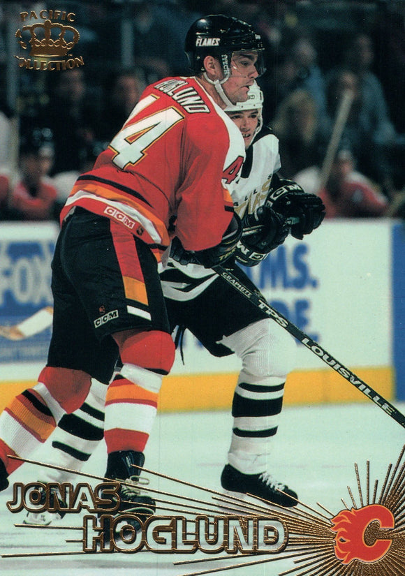 #185 Jonas Hoglund Calgary Flames 1997-98 Pacific Collection Hockey Card