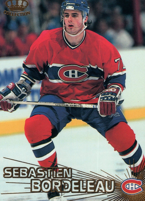 #194 Sebastien Bordeleau Montreal Canadiens 1997-98 Pacific Collection Hockey Card