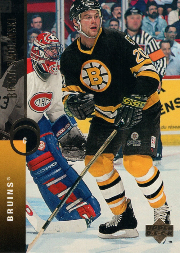 #399 Bryan Smolinski Boston Bruins 1995-96 Upper Deck Hockey Card