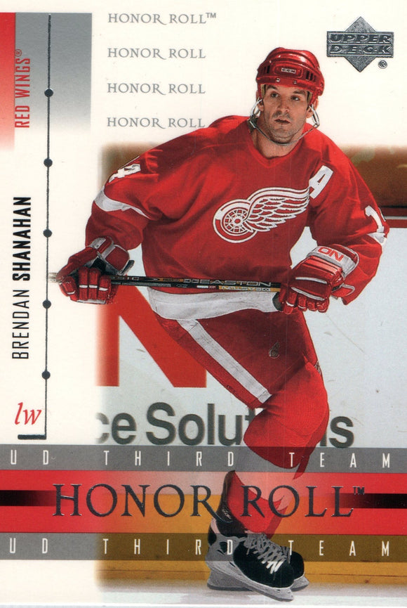 #49 Brendan Shanahan Detroit Red Wings 2002-03 Upper Deck Honor Roll Hockey  Card